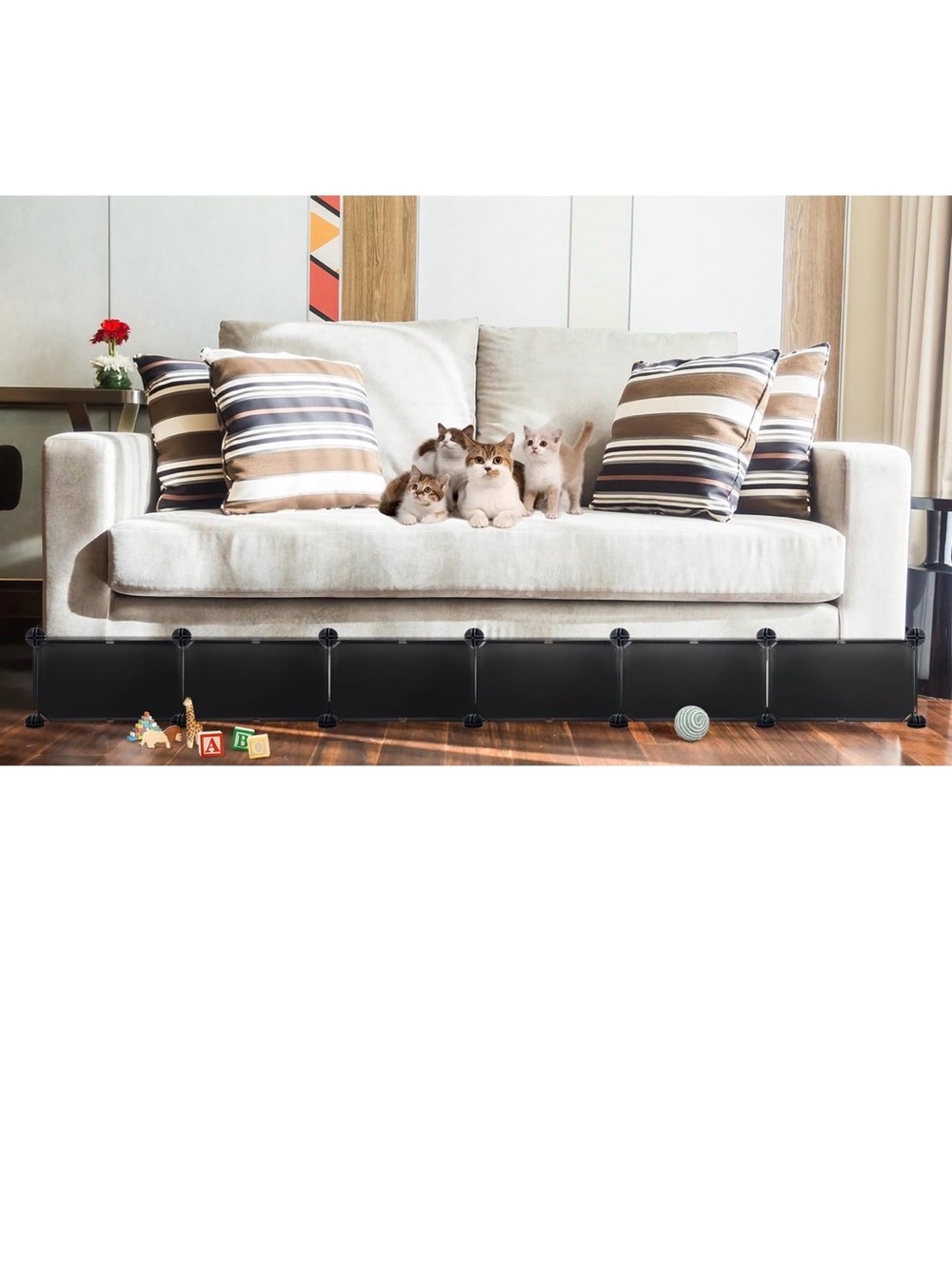 New Open Bag Under Couch Blocker, 6.7" H x 83" L in Total Couch Blockers